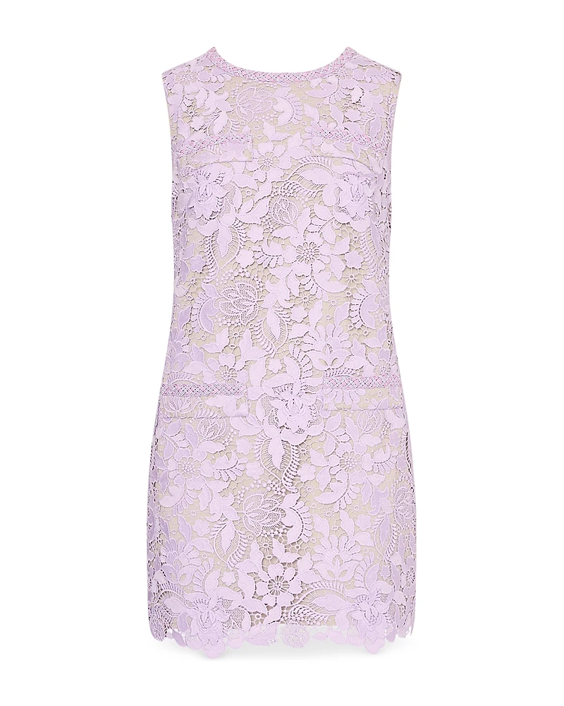 Milly Garden Lace Sleeveless Mini Dress