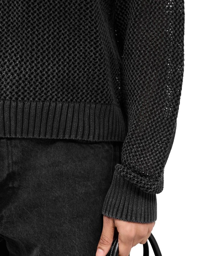 Open Gauge Knit Sweater