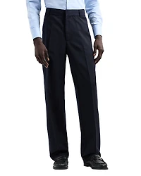 Emporio Armani Twill Straight Leg Suit Trousers