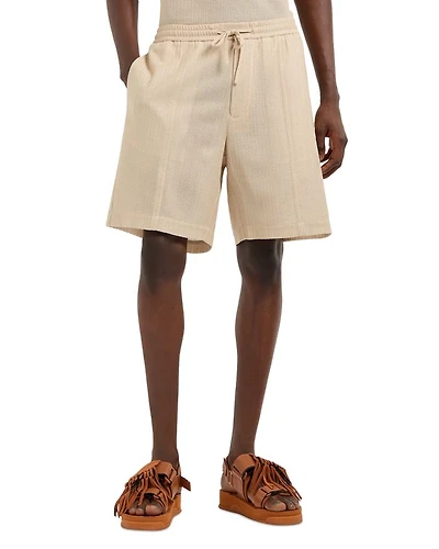 Woven Cotton Drawstring Shorts