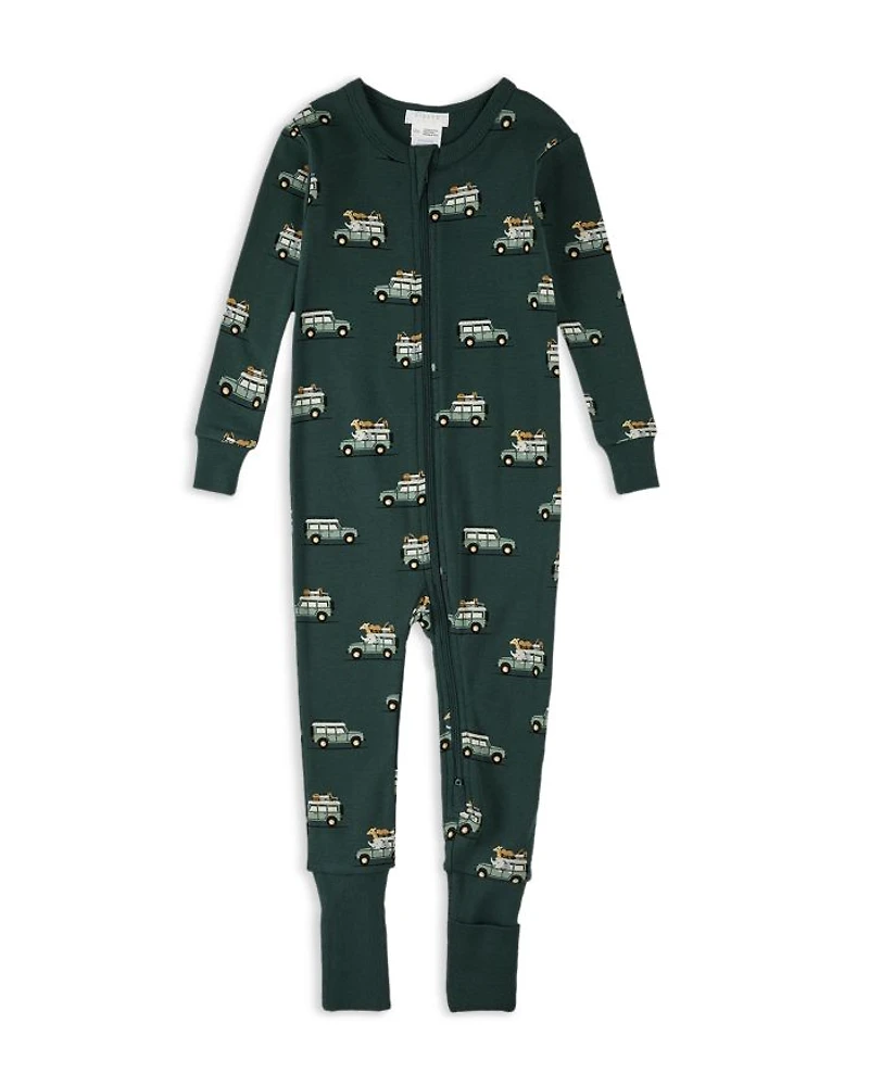 Unisex Safari SUV Print Convertible Sleeper Pajama Coverall - Baby