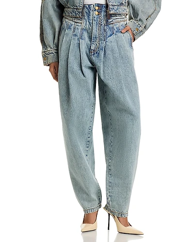 Ronny Kobo Odk High Rise Straight Jeans