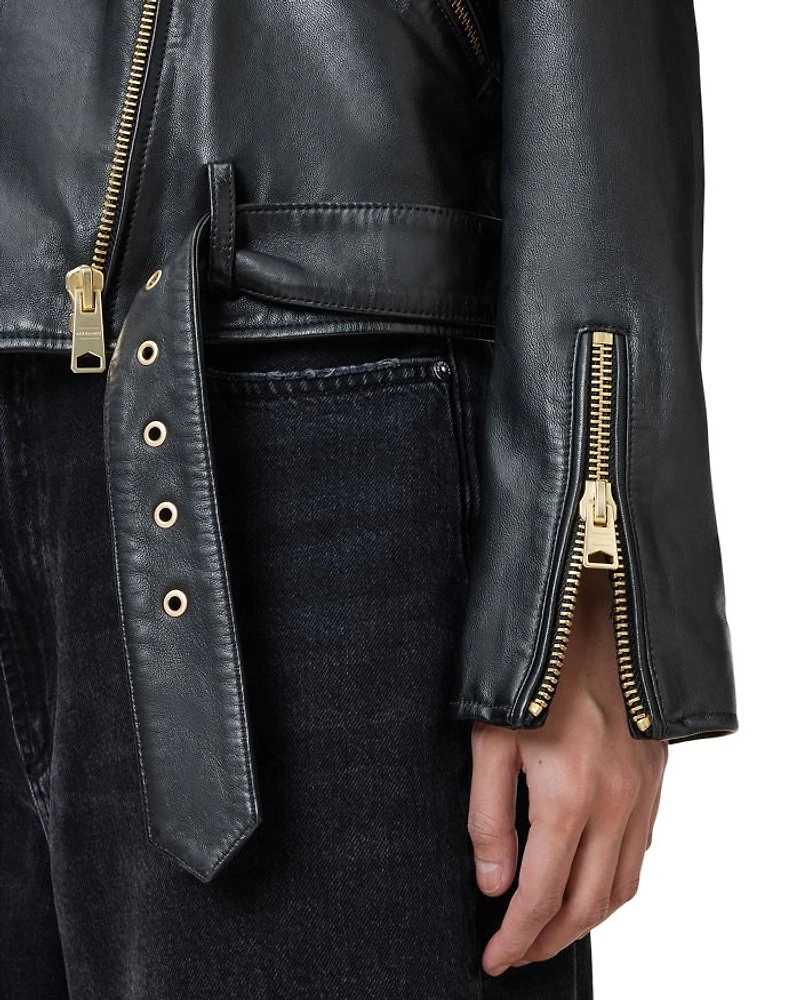 Balfern Leather Biker Jacket