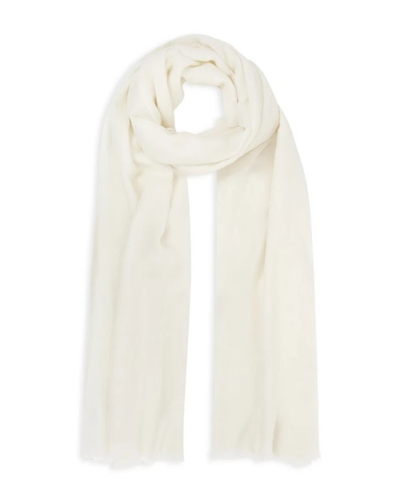 Heidi Plain Wool & Cashmere Lightweight Scarf