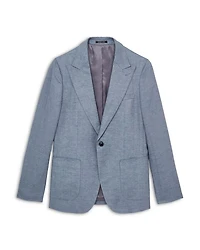 Linen Slim Fit Peak Lapel Blazer