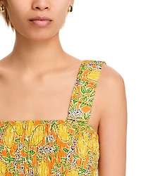 Smocked Lemon Tank Top - Exclusive