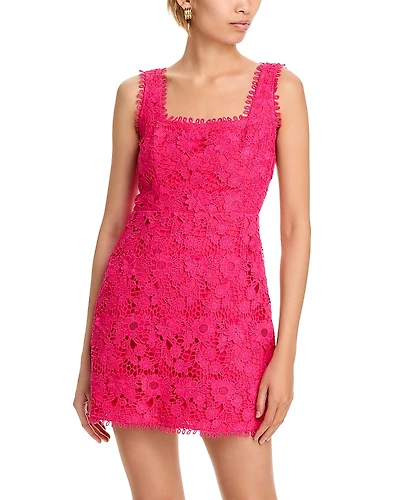 Aqua Floral Lace Dress - Exclusive