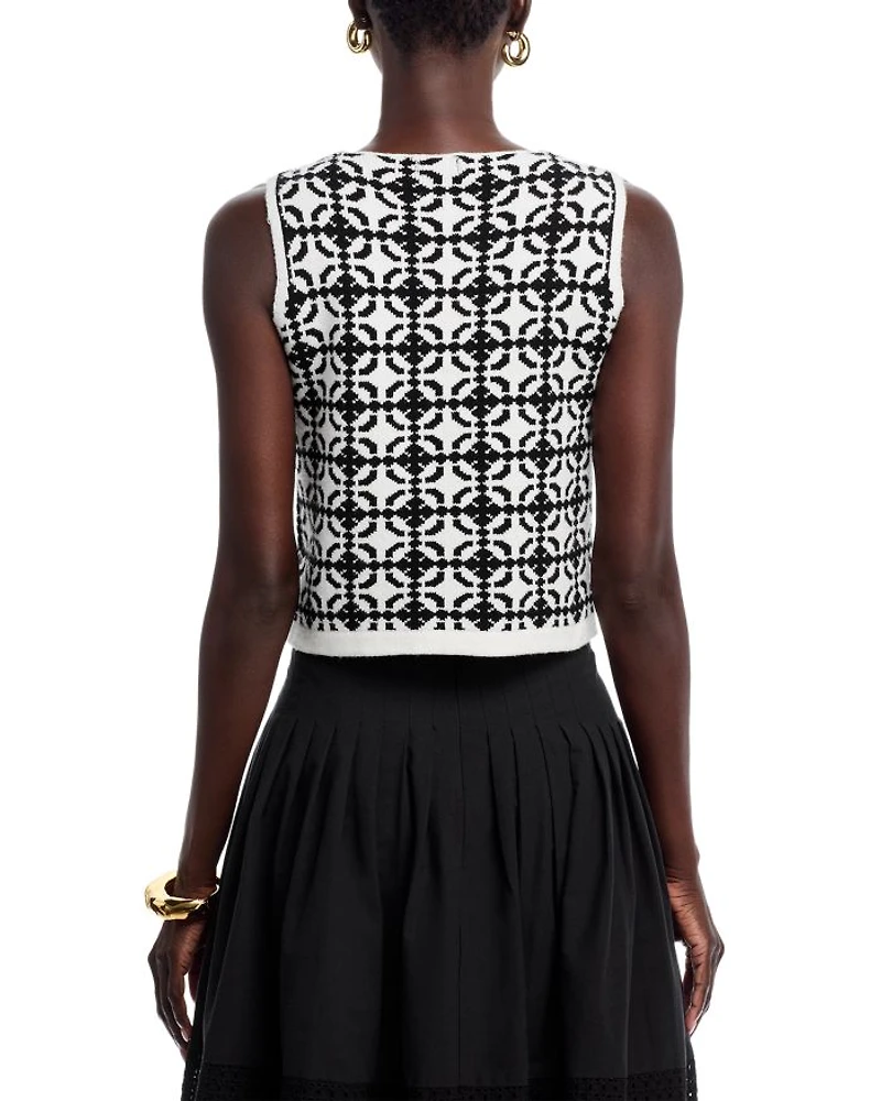 Cropped Patterned Top