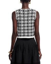 Cropped Patterned Top