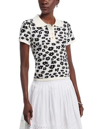 Floral Print Polo Shirt