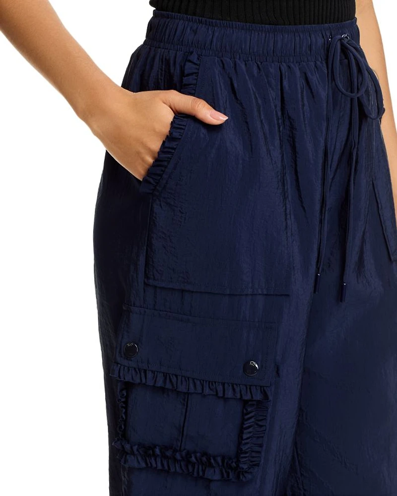 Ruffle Parachute Pants