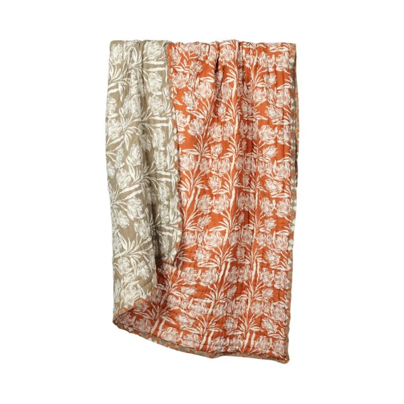 Saffron Handcrafted Cotton Quilt
