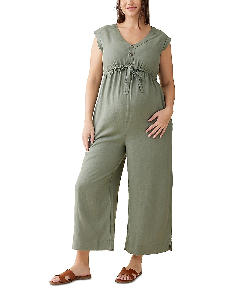 Ingrid & Isabel Linen Blend Jumpsuit