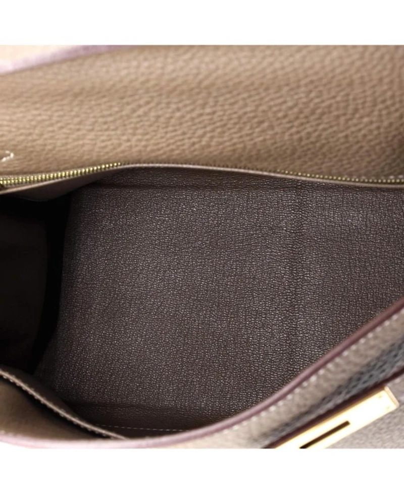 Kelly 28 Handbag Clemence with Gold Hardware