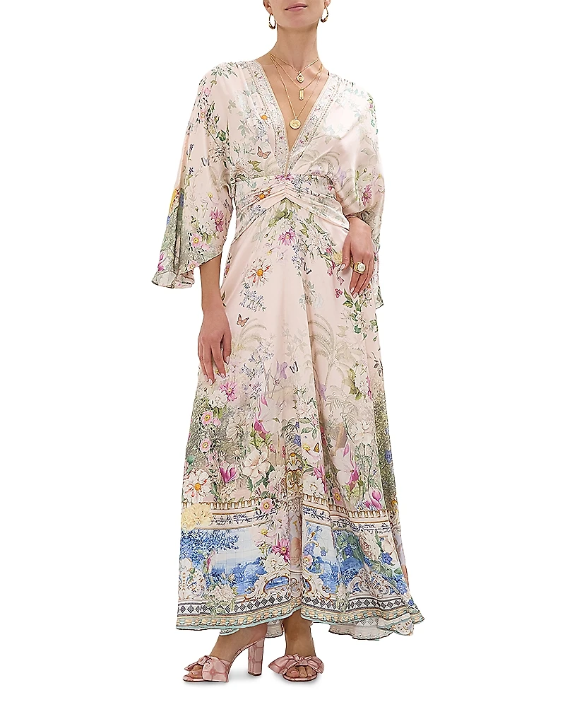 Camilla Petal Sleeve Long Dress