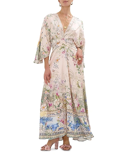 Camilla Petal Sleeve Long Dress