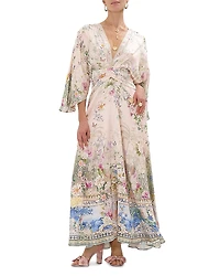 Camilla Petal Sleeve Long Dress