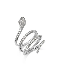 Bloomingdale's Fine Collection Diamond Snake Ring