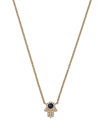 Bloomingdale's Fine Collection Sapphire & Diamond Hamsa Hand Pendant Necklace