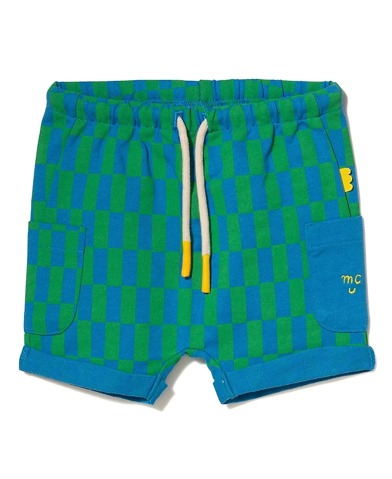 Mon Coeur Unisex Recycled Cotton Checkered Short