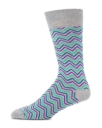 The Men's Store at Bloomingdales Cotton & Nylon Mini Zigzag Socks - Exclusive