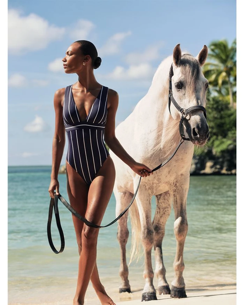 Plunging Neck Swimsuit