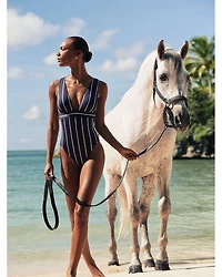 Plunging Neck Swimsuit