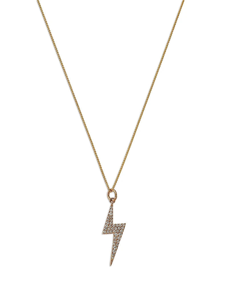 Bloomingdale's Fine Collection Diamond Lightning Bolt Pendant Necklace