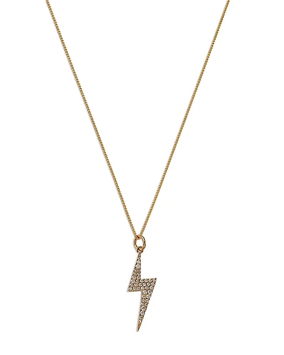 Bloomingdale's Fine Collection Diamond Lightning Bolt Pendant Necklace