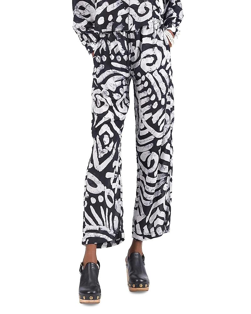 Busayo Kolade Printed Wide Leg Pants