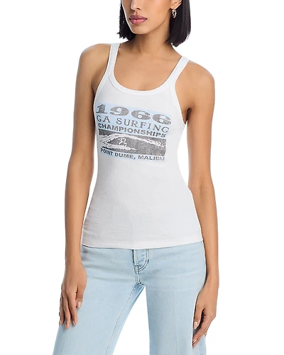 Re/Done Ribbed Ca Surf Tank