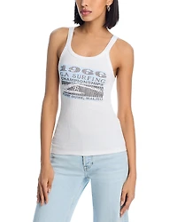 Re/Done Ribbed Ca Surf Tank