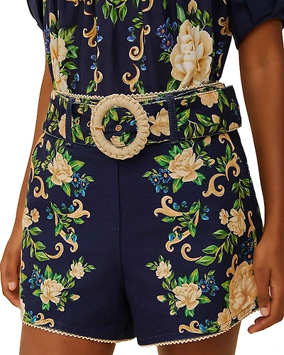 Farm Rio Flower Tapestry Shorts