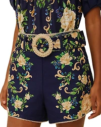 Farm Rio Flower Tapestry Shorts