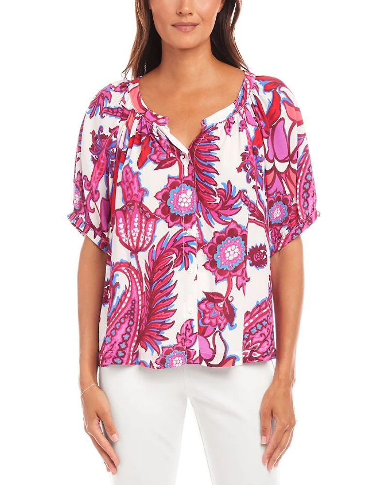 Paisley Print Blouse