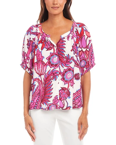 Paisley Print Blouse