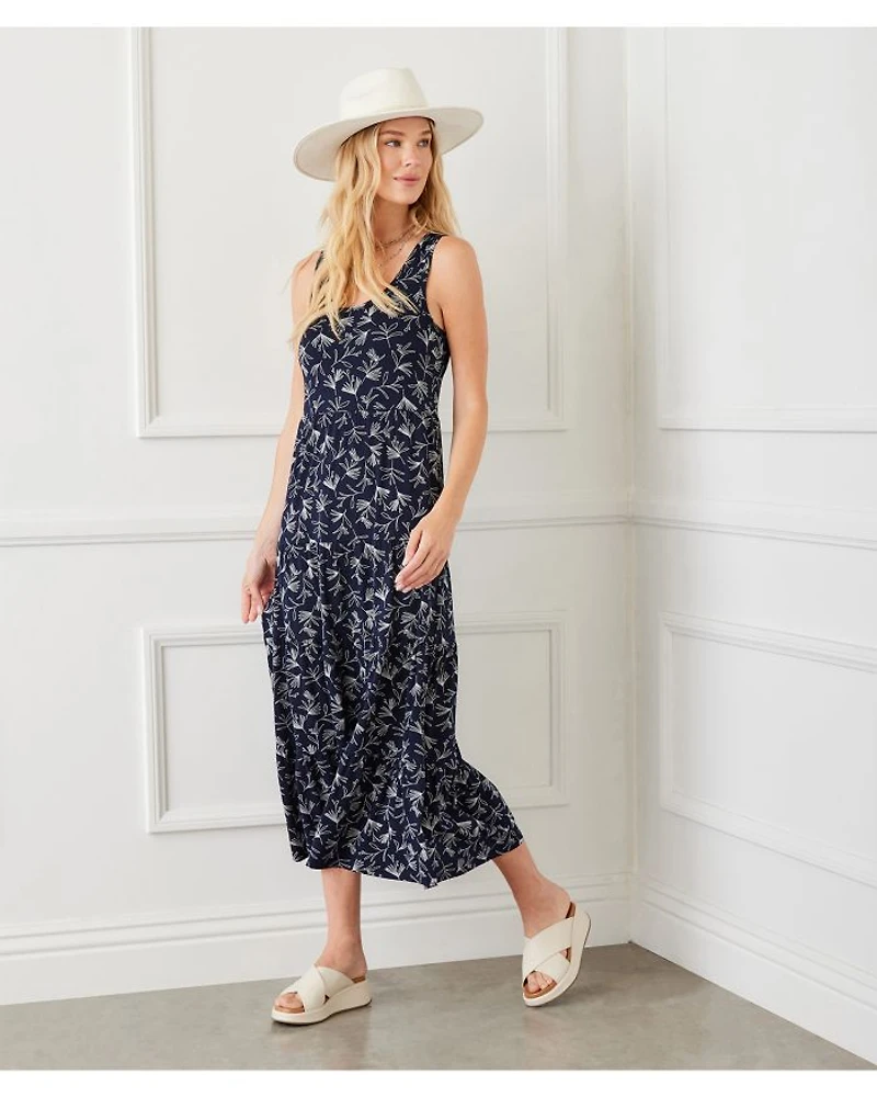 Floral Tiered Midi Dress