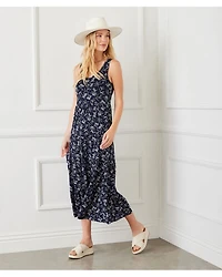 Floral Tiered Midi Dress