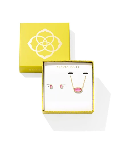 Elisa & Mini Ellie Pendant Necklace & Stud Earrings Gift Set