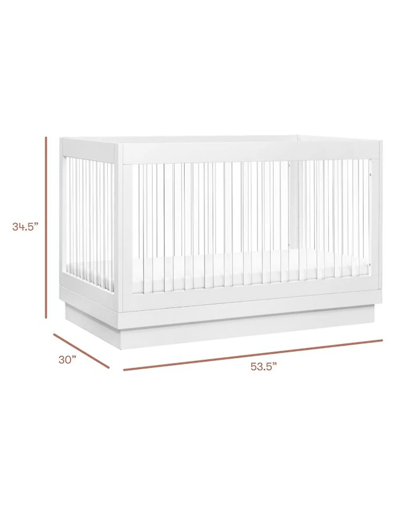 Harlow Acrylic 3-in-1 Convertible Crib