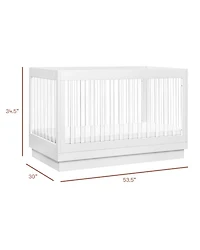 Harlow Acrylic 3-in-1 Convertible Crib