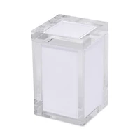 Lucite Canister Box, White