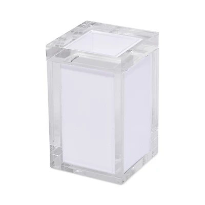 Tizo Lucite Canister Box, White