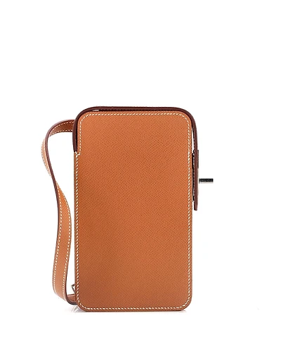 Pre-Owned HERMES Hac a Box Phone Case Epsom