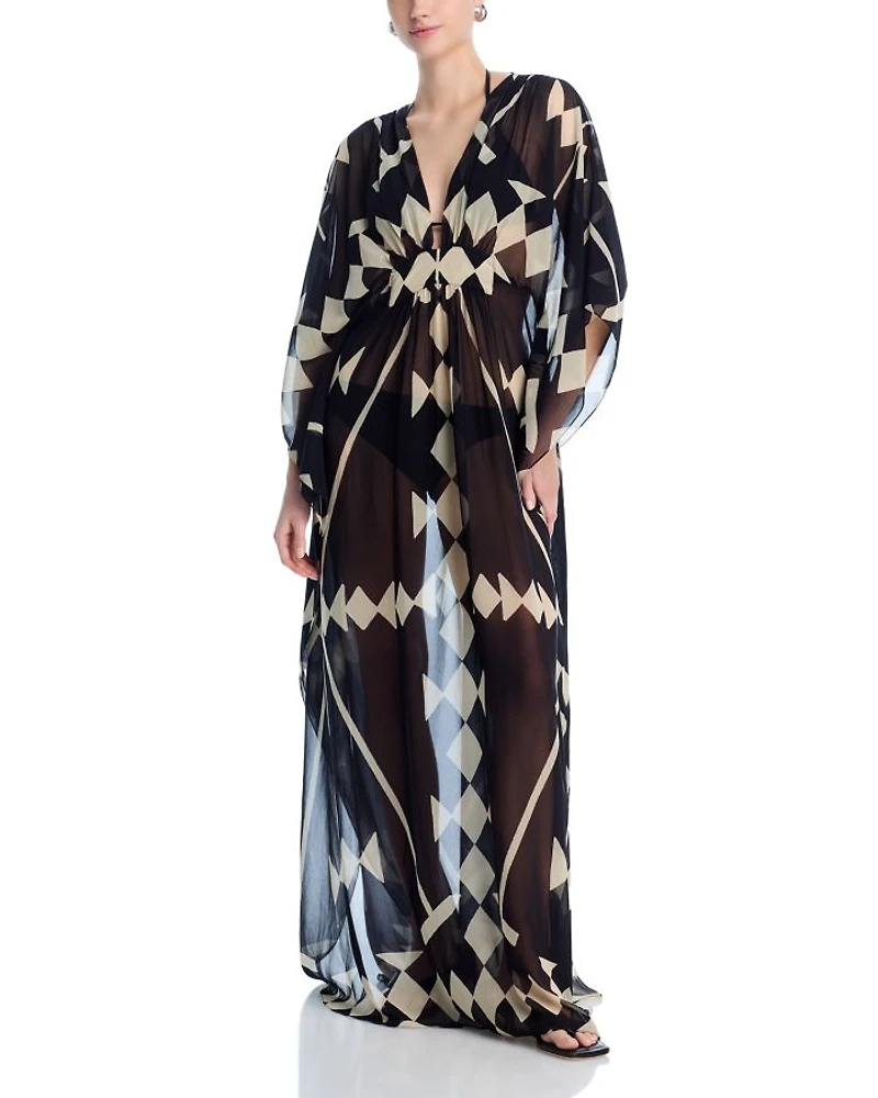 Garden Maxi Dress Swim Cover-Up