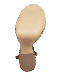 Women's Keefa Straw High Heel Platform Sandals