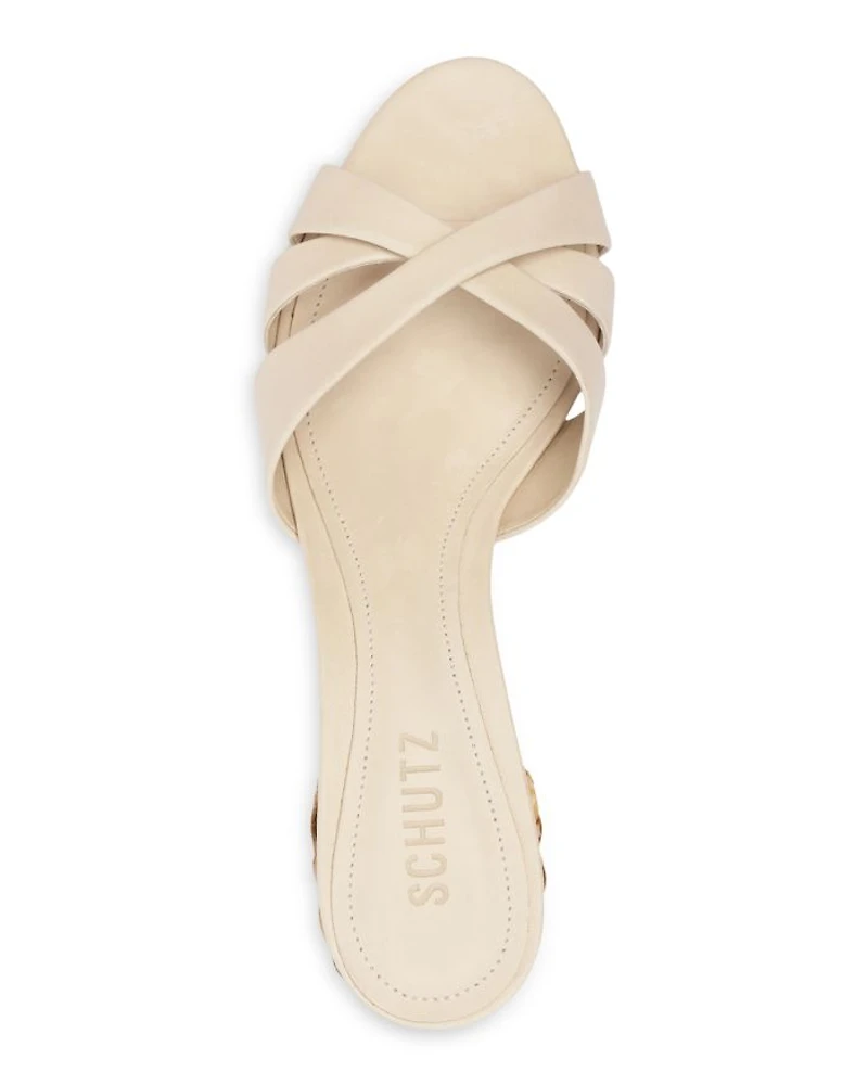 Women's Keefa Straw Heel Sandals