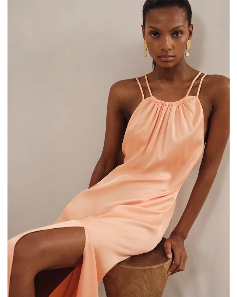 Tallie Satin Halter Dress