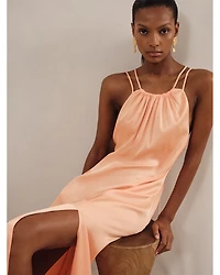 Tallie Satin Halter Dress