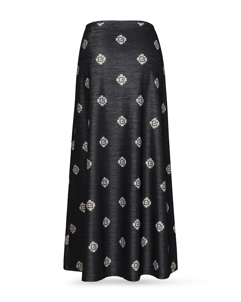 Shimmering Midi Cover Up Skirtx